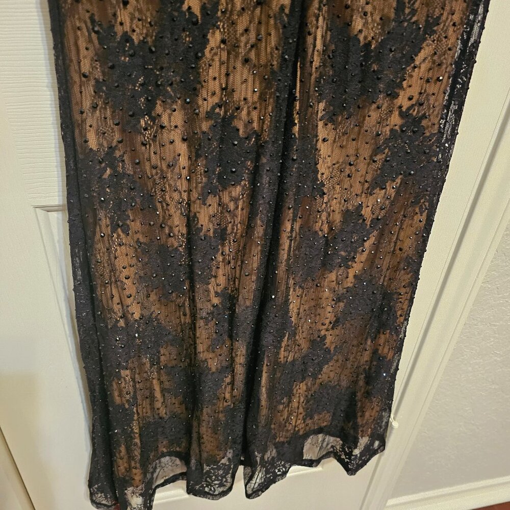 Embellished Black Lace Dress - Picture 11 of 13